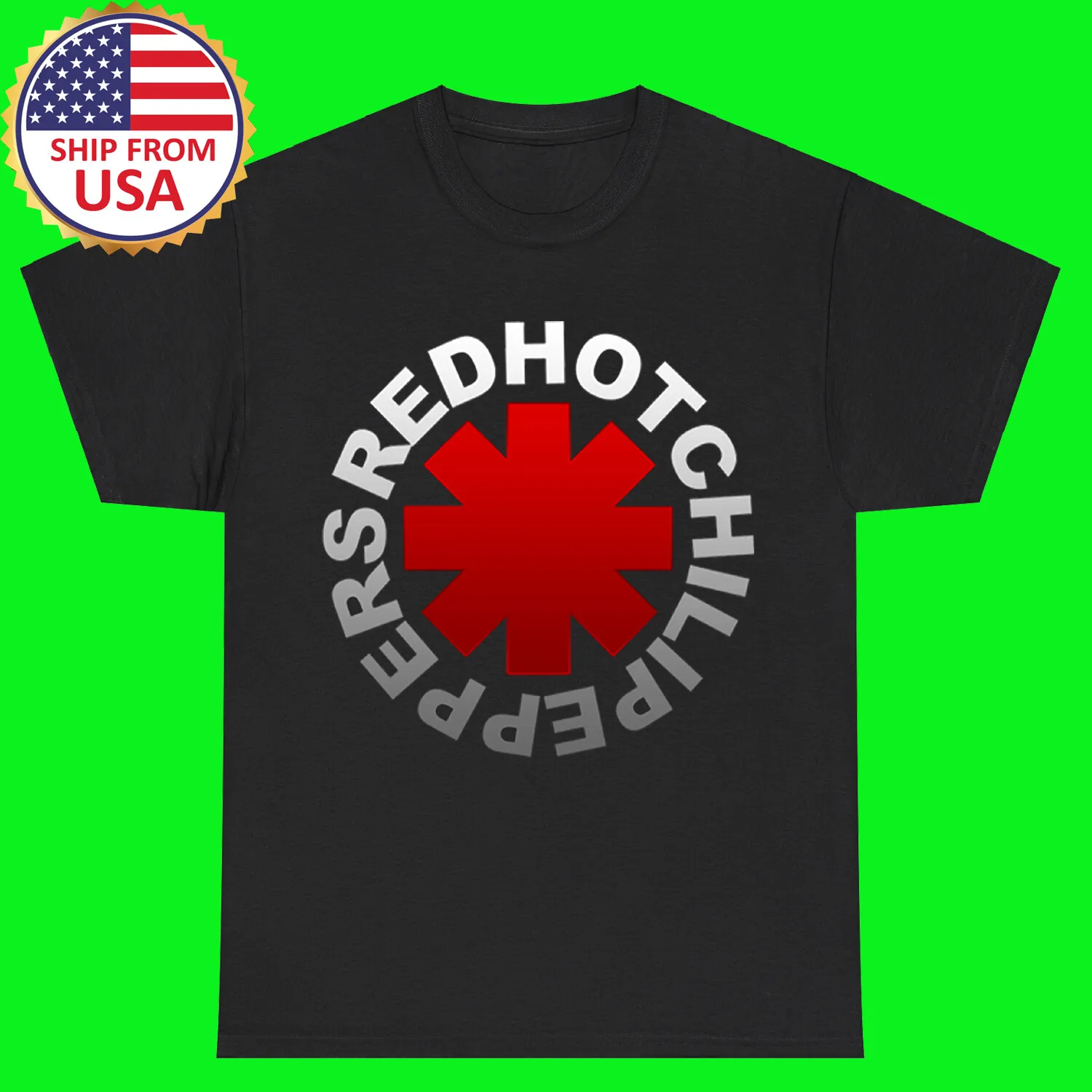 RHCP Red Hot Chilli Peppers Black Size S - 5XL