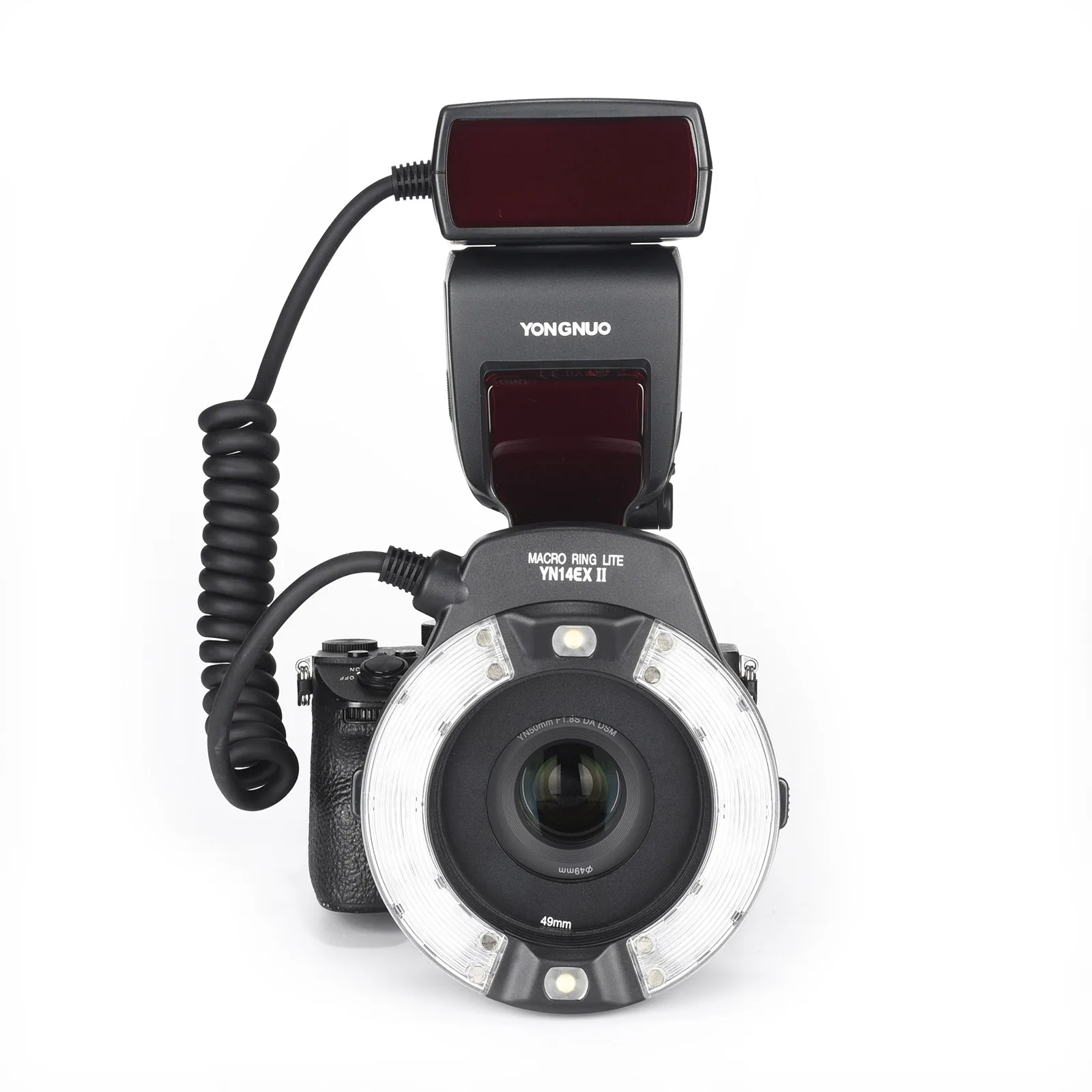 

YONGNUO TTL YN14 EX YN14EX II LED Macro Ring Flash Speedlite Light Canon EOS 1Dx 5D3 6D 7D 70D 80D Cameras Or Sony Camera