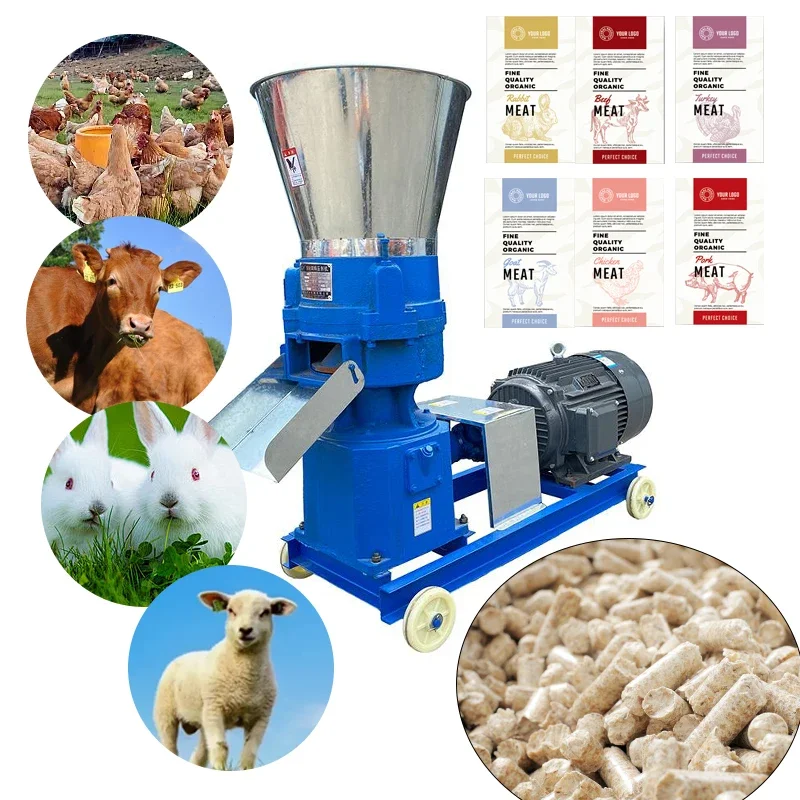 Livestock Feed Pellet Machine For Africa Farm Use Fully Automatic High Efficiency Capacity 1600kg/h