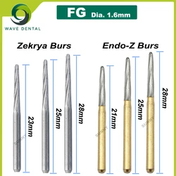 PRIMA WAVE Dental Tungsten Carbide Burs Endo-Z/zekrya Burs Dental Extraction Bur FG 1.6mm For High Speed Handpiece 5Pcs/Pack