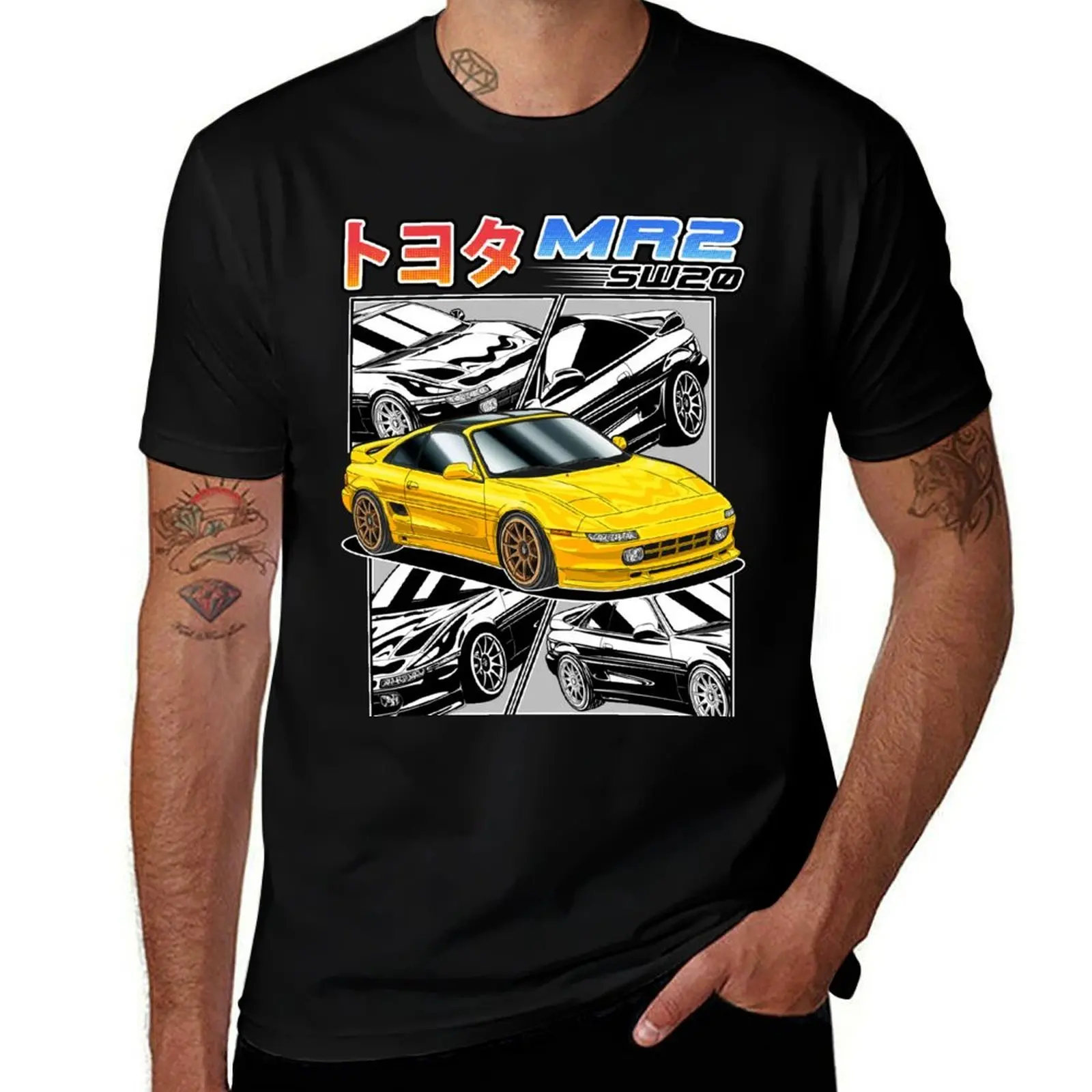 Retro JDM Sports Car MR2 SW20 T-Shirt tees Louboutins Luxury man anime shirts men