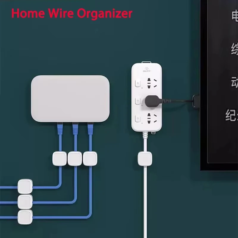 LSY 2026 2026 Magnetic Cable Clip Cable Holder Adhesive Wire Keeper Cord Cable Organizer for Home Office Under Desk Management20