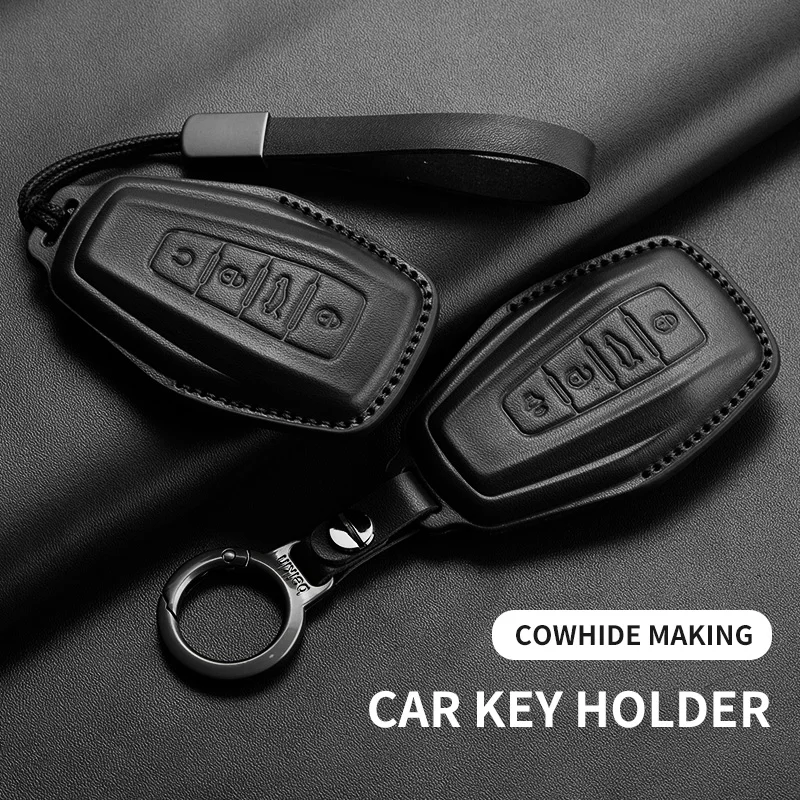 Leather Car Remote Key Case Cover for Geely for Geely Coolray X6 X7 EX7 Emgrand Global Hawk GX7 Kulrey GT GC9 Atlas Boyue NL3