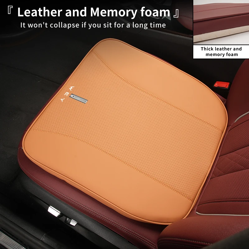 Breathable Leather Car Seat Booster Cushion For WEY GREAT WALL HAVAL H6 H9 M6 F7 F7X POER Soft Memory Foam Auto Protection Mat