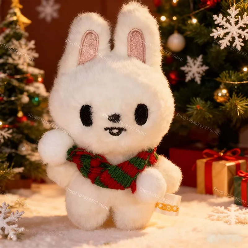 SKZOO الضالة الاطفال المفاتيح وشاح أحمر وأخضر مع كرات صوفية SKZOO المشجعين الشتاء جو جديد عيد الميلاد هدية للأطفال #4