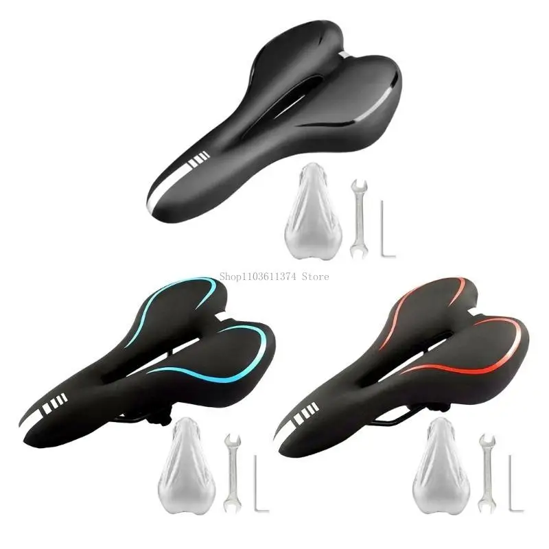 Nonslip Bike Saddles Shockproof Silicone Bicycles Saddles Cycling Cushions
