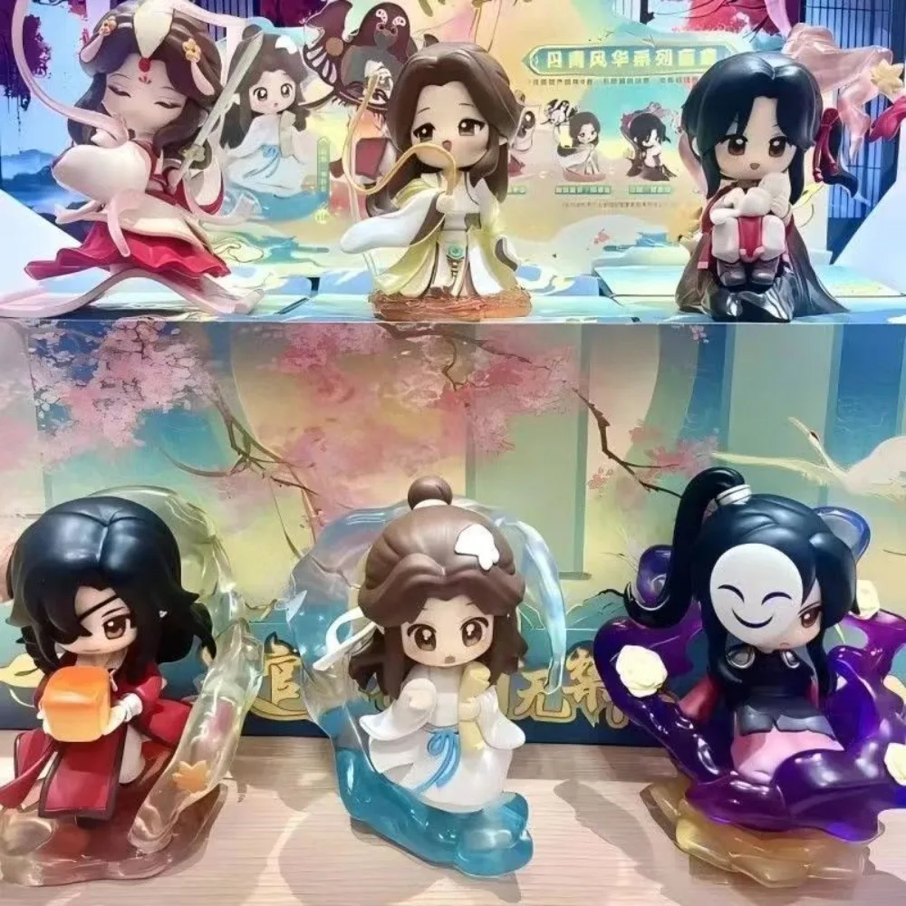 本物の天官慈福グリーン＆エレガントシリーズブラインドボックスドールミステリーボックスアニメフィギュアルームデコレーションコレクションキッズギフト