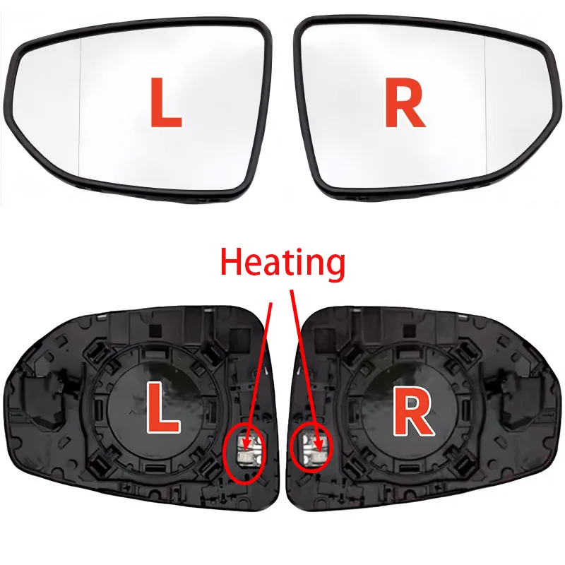 For Lexus ES ES200 ES260 ES300 ES350 2019-2023 Car Accessories Left/Right Side Heated rearview mirror blind spot warning glass