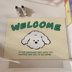 Cuccioli di cartone animato benvenuto tappetino in PVC zerbino d'ingresso antiscivolo per ingresso portico corridoio ingresso decorazioni per la casa tappeto per la rimozione della polvere