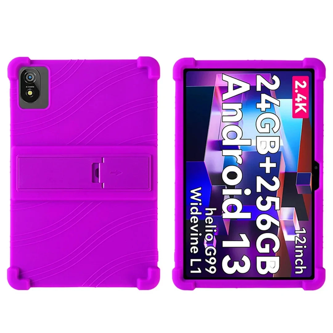 for Blackview Tab 18 Tab18 12Inch 2024 Tablet Android 13 Case Super Shockproof Soft Silicone Protective Case Stand Cover