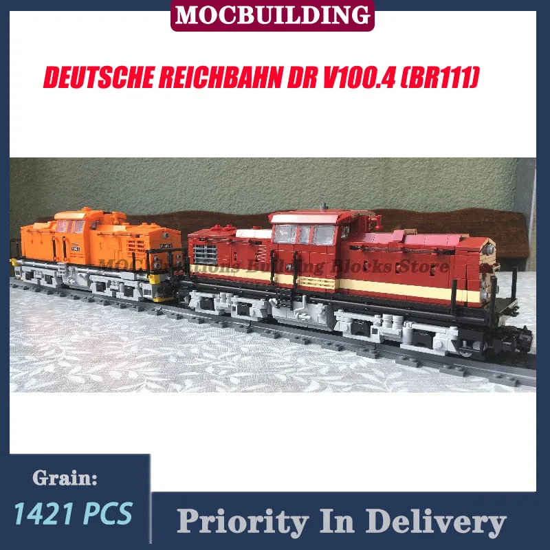 

Universal Locomotive Railway DR V100.4 (BR111) Model Building Block MOC Transport Train V100.1 Collection Toy Gift
