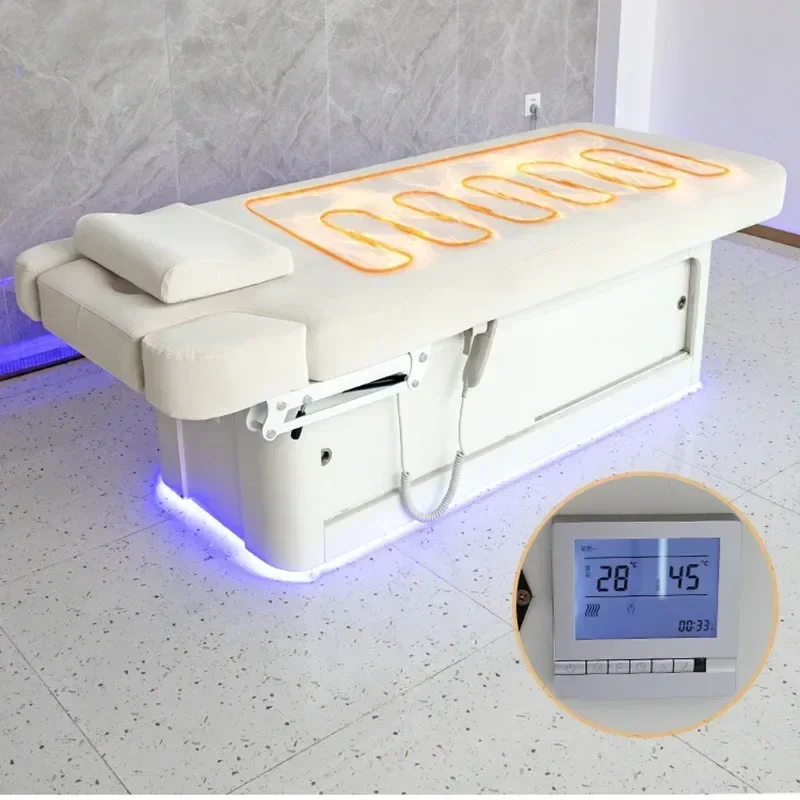 Electric Beauty Bed Constant Temperature Heated Spa Massage Bed For Physiotherapy Camilla Masaje Salon Furniture on sale