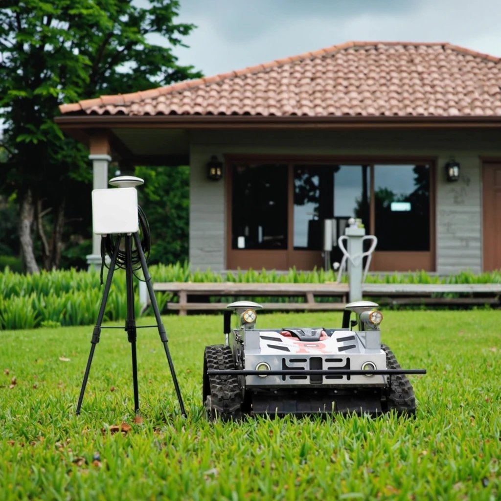 

AI Powered Robotic Lawn Mower with GPS Navigation Automatic and Remote Control