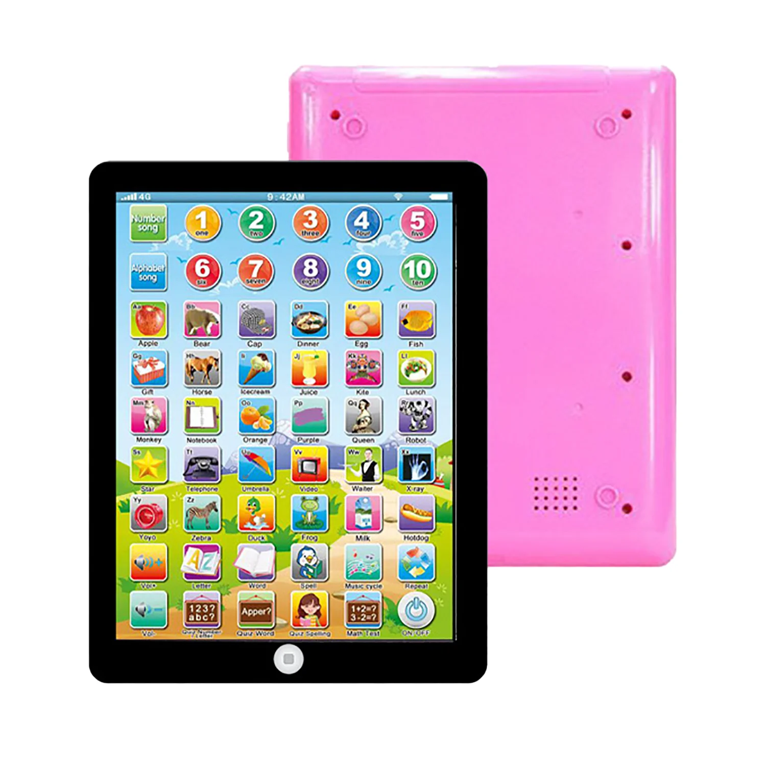 Macchina per l'apprendimento delle compresse inglesi, macchina per le storie, macchina per la lettura dei punti dei bambini, giocattolo per l'educazione precoce dei puzzle