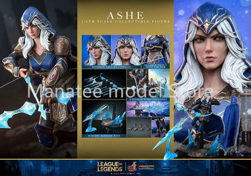 

﻿ HT HotToys 1/6 VGM60 League of Legends Ashe PVC Action Figure Anime Model Toys Collection Doll Gift