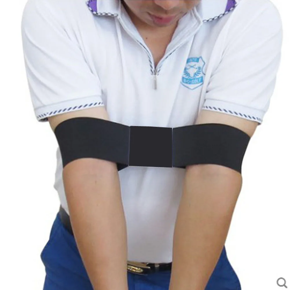 

1Pcs Swing Training Arm Band Elbow Brace Corrector Black Golfers Posture Correction Practice Belt Prevents Left Arm Bending