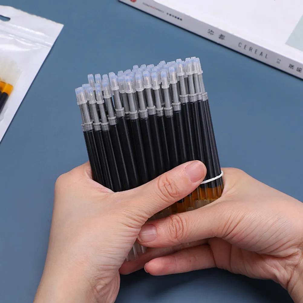 150Pcs Neutral Pen Refills Professional Gel Ink Replacement Smooth Writing Multifunctional Stationery Pen Refill