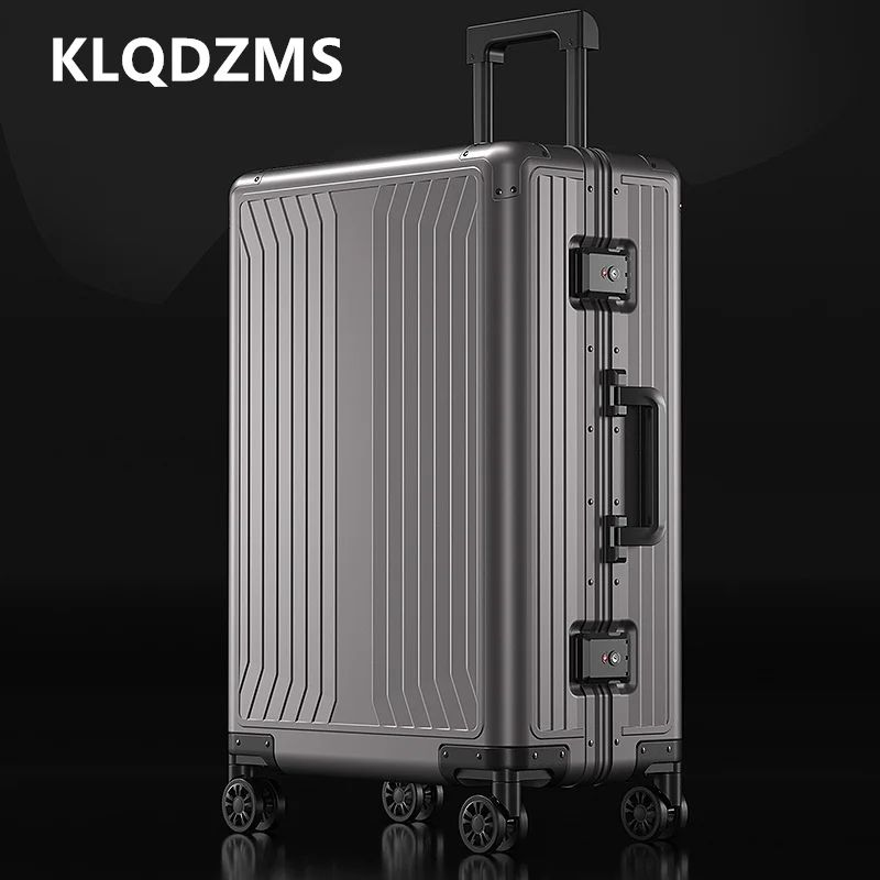 

KLQDZMS Rolling Cabin Luggage Made Of All Aluminum Magnesium Alloy For Portable use Men's Business Suitcase 20 "24" 28 Inch