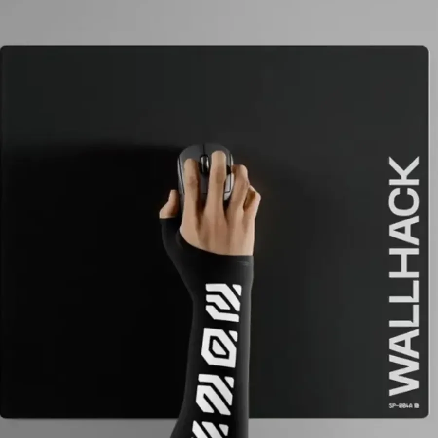 Blcak AND White FOR-WWallhacks Glass Mouse Pad HD Custom Tempered Smooth FPS Esports Office Mouse Mat Desktop Computer Desk Pad