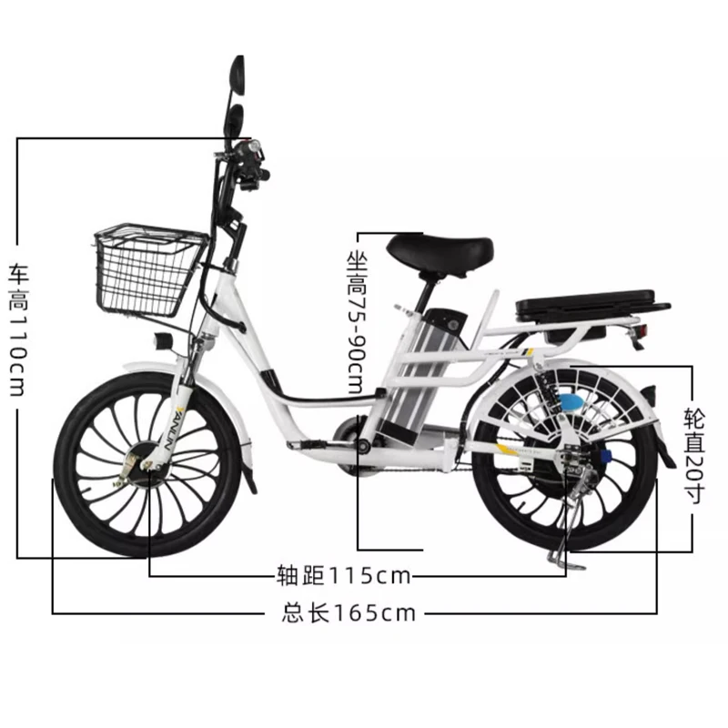 20/24 inch electric bike, Cargo bike, electric bike 250W, 12ah lithium battery e bike