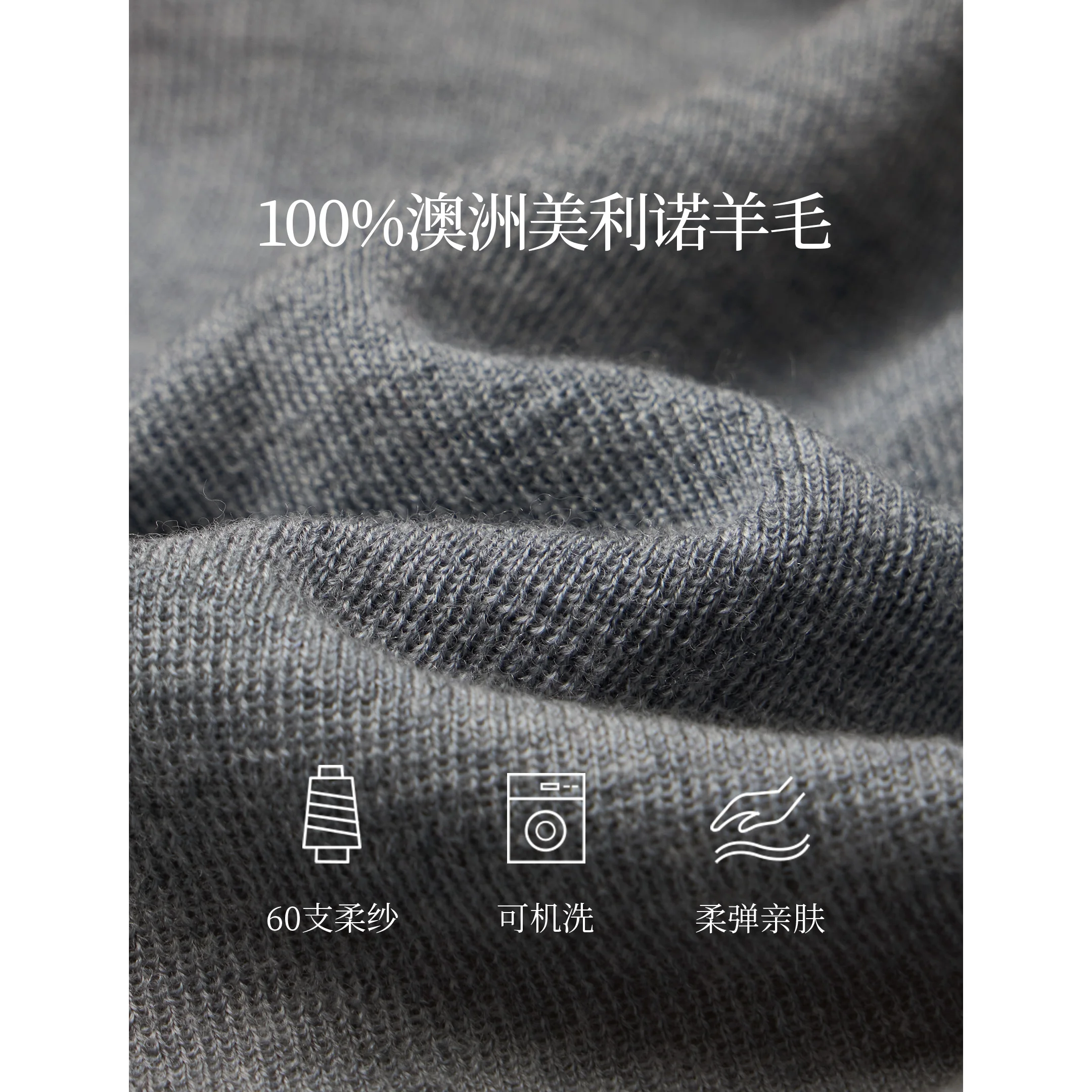 Inman feminino 2025 outono e inverno nova camiseta de manga comprida slim fit – suéter lavável com camada base de lã 100% sem costura