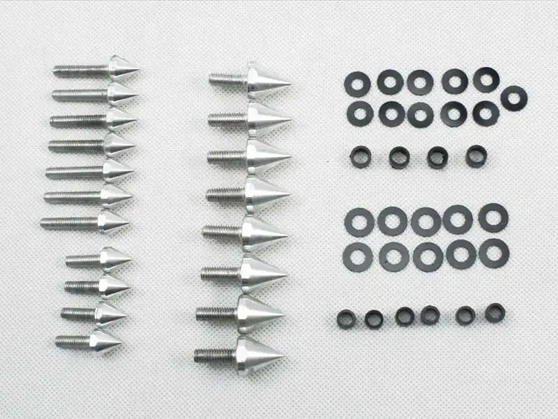

Motorcycle ABS Fairing Screw Bolts Kit for 2004-2007 Honda Fireblade CBR1000RR / 2003-2006 CBR 600RR F5 Aluminum Black / Silver