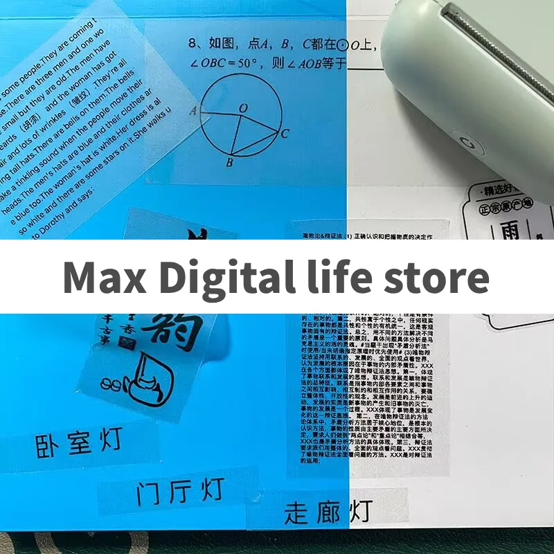 Мини-фотопринтер 57 мм, рулоны термобумаги, прозрачная наклейка для коррекции ошибок, этикетка, квитанция, купюра для перипажа A6 Impresora