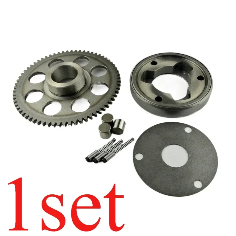 

1 комплект, подходит для Suzuki GN250 GN125, односторонний запуск, обгонная муфта в сборе, стартовый диск, пружина шарика