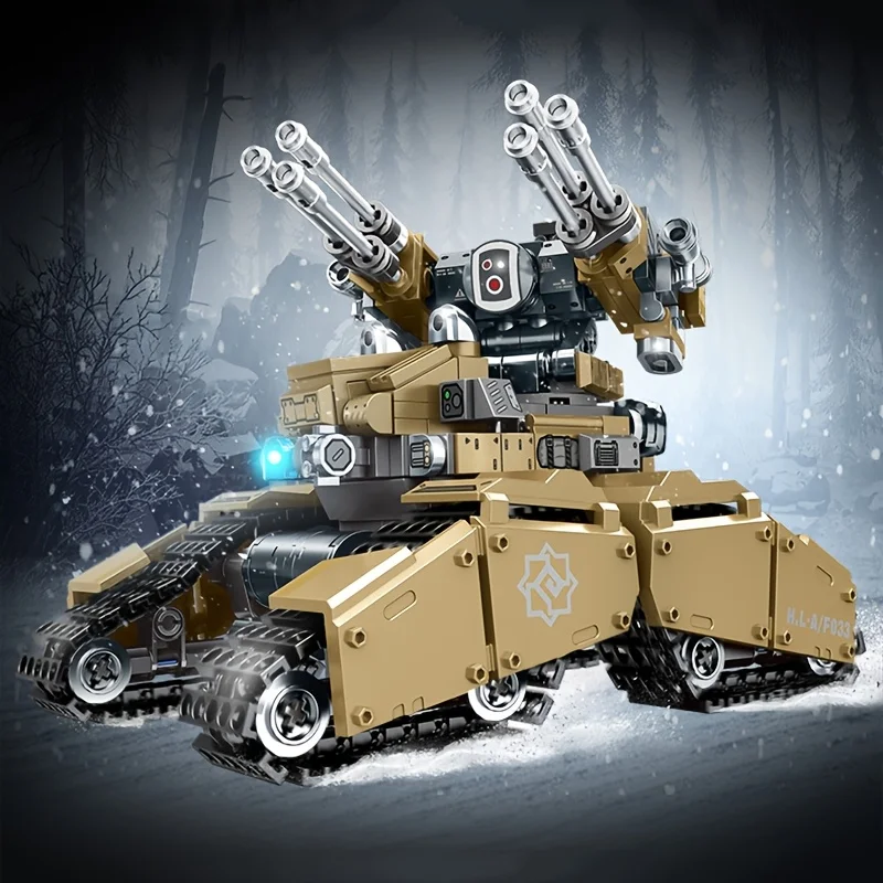 

488pcs Ammunition Shower Tank Building Blocks, Kids DIY Toys, Desk Decoration, Small Particle Model Assembly Bricks