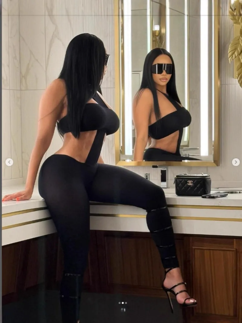 النادي الليلي سليم 2 قطعة مجموعة حمالة أنبوب + أكمام الرسن عارية الذراعين نحيل حللا Y2K الشارع الشهير وزرة المرأة مثير البدلة