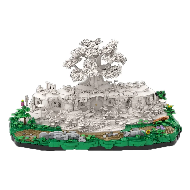 

2226PCS MOC Lordse Ringsr The Shirese - Shelf-sized Display Base Building Bricks Creative Assembly Educational STEM Toy Kid Gift