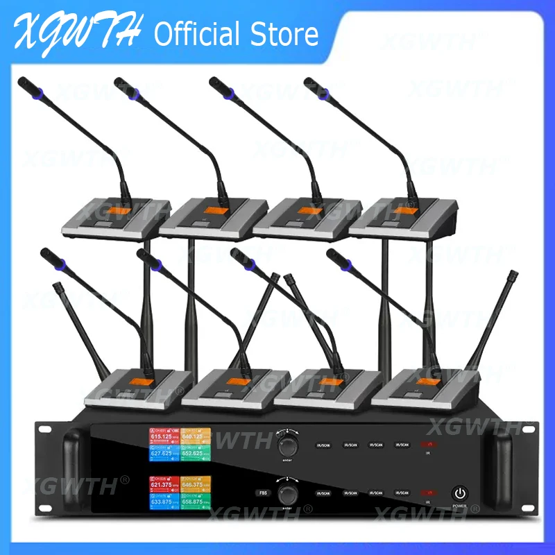 

Digital Wireless Microphone System 800 Channels True Diversity KSM9 SKM9000 Karaoke 8 Antenna Anti-whistling Gooseneck Mic