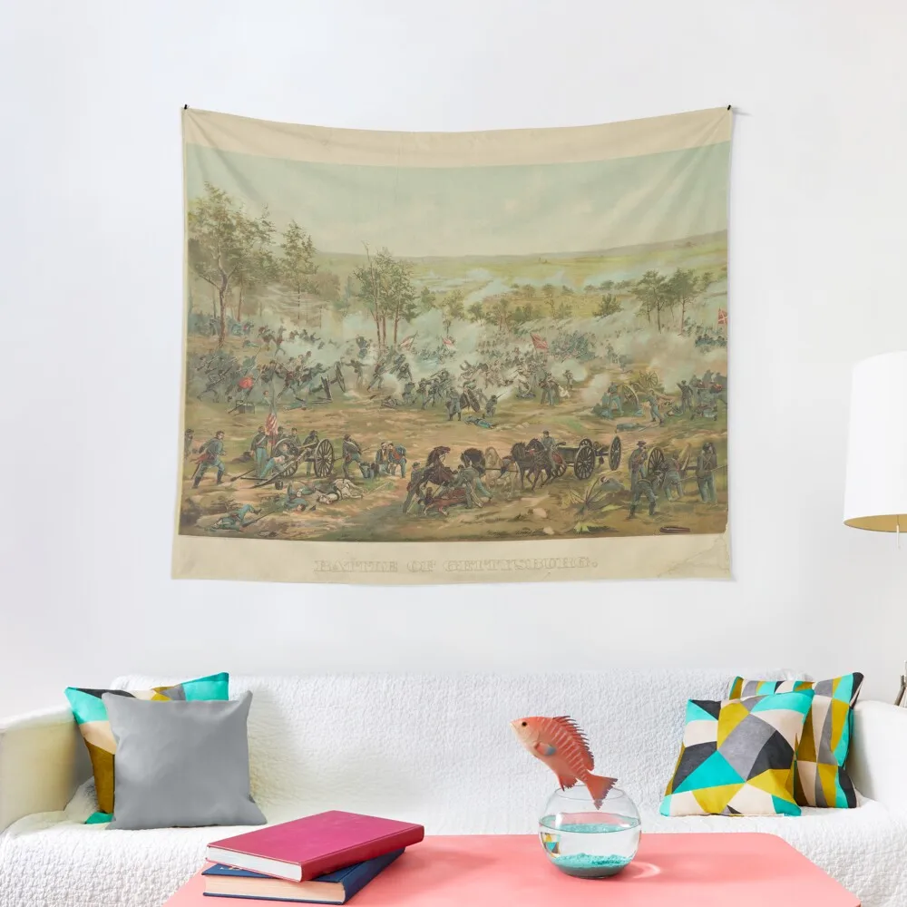 

Battle of Gettysburg by Paul Philippoteaux (1898) Tapestry Room Decoration Accessories Art Mural Tapestry