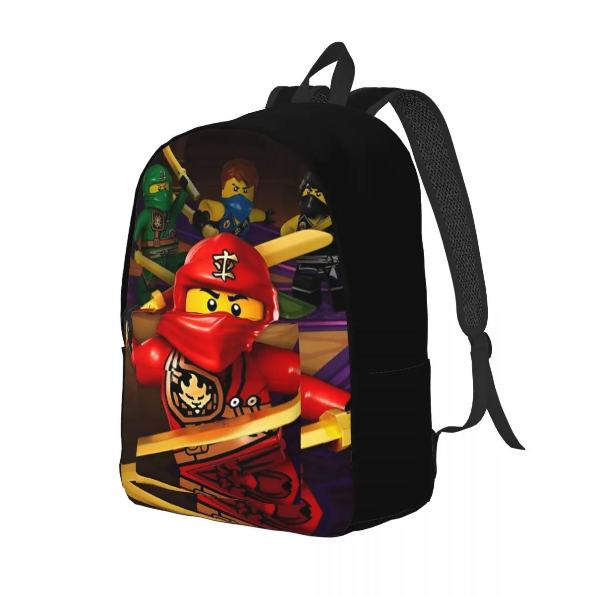 Ninjagos Ninja Warrior Backpack for Preschool Kindergarten School Student Bookbag Canvas Daypack Sports