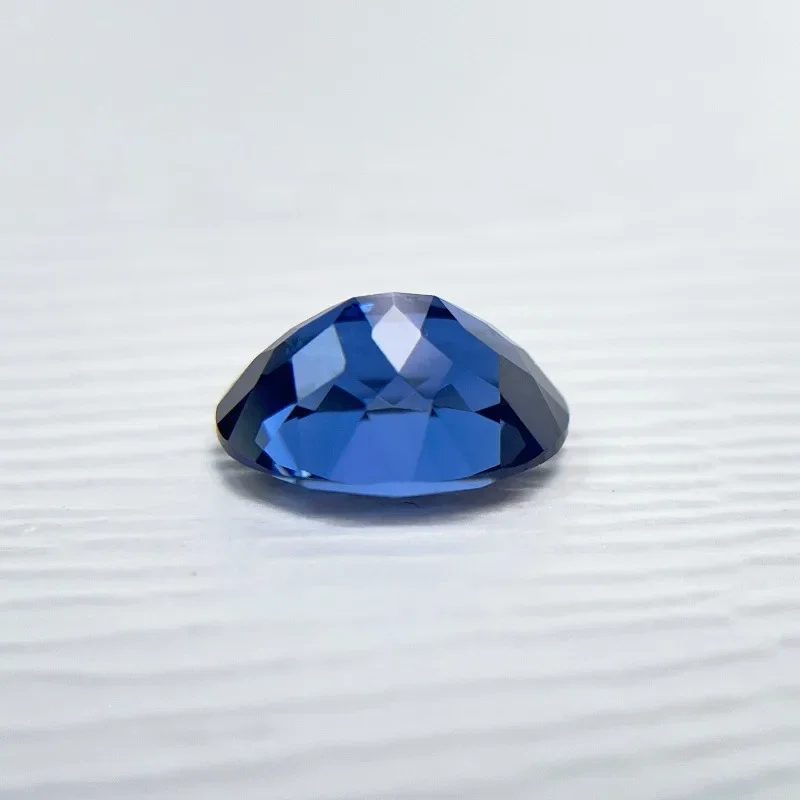 

A-Lab Grown Sapphire Oval Shape Top Quality Royal Blue Color Charms for Diy Jewelry Making Materials Selectable AGL Certificate