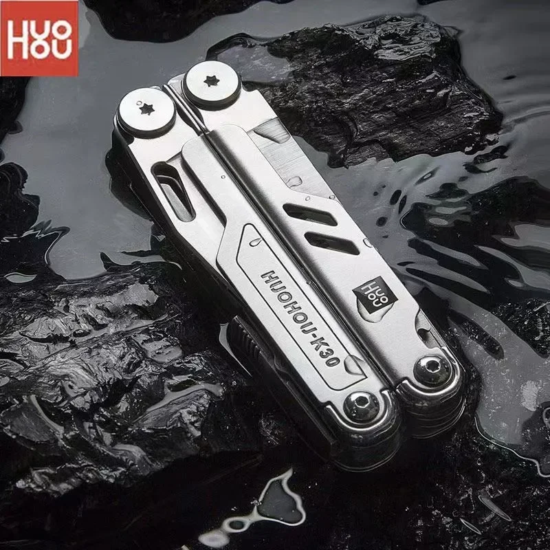 HuoHou Pro Knife18-in-1 Multifunctional Security Lock Phillips/Slotted/Glasses Screwdriver 7Cr17 Stainless Steel Scissors