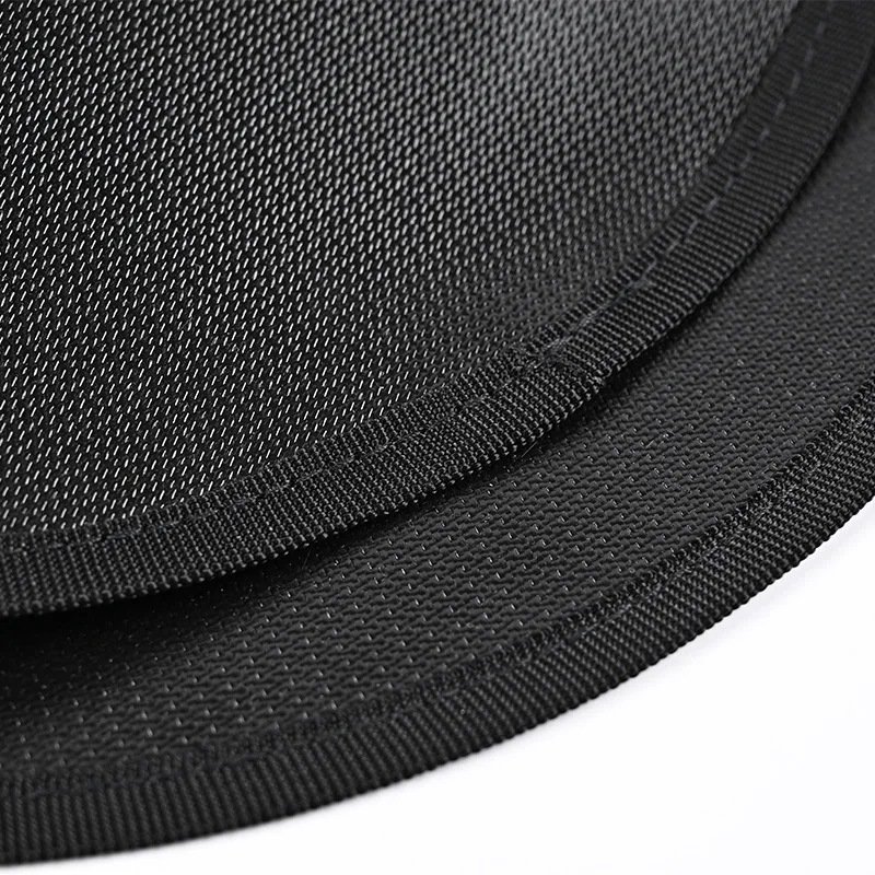 Estera ignífuga impermeable duradera de 28cm para acampar al aire libre, almohadilla redonda para parrilla, estera para asiento de leña a prueba de aceite