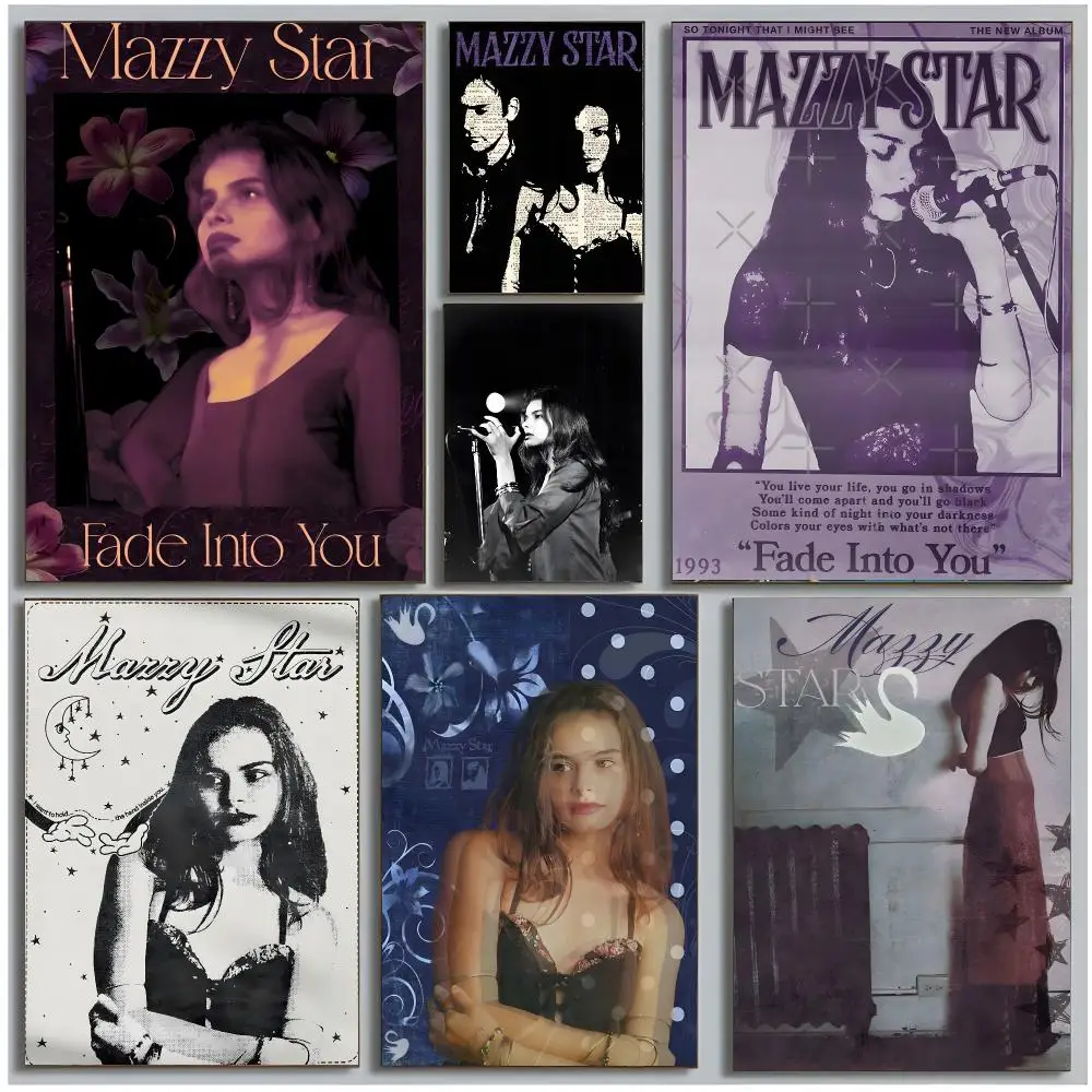 band dreampop Mazzy Star Poster Modern Wall Art Bedroom Living Room Print Unframed