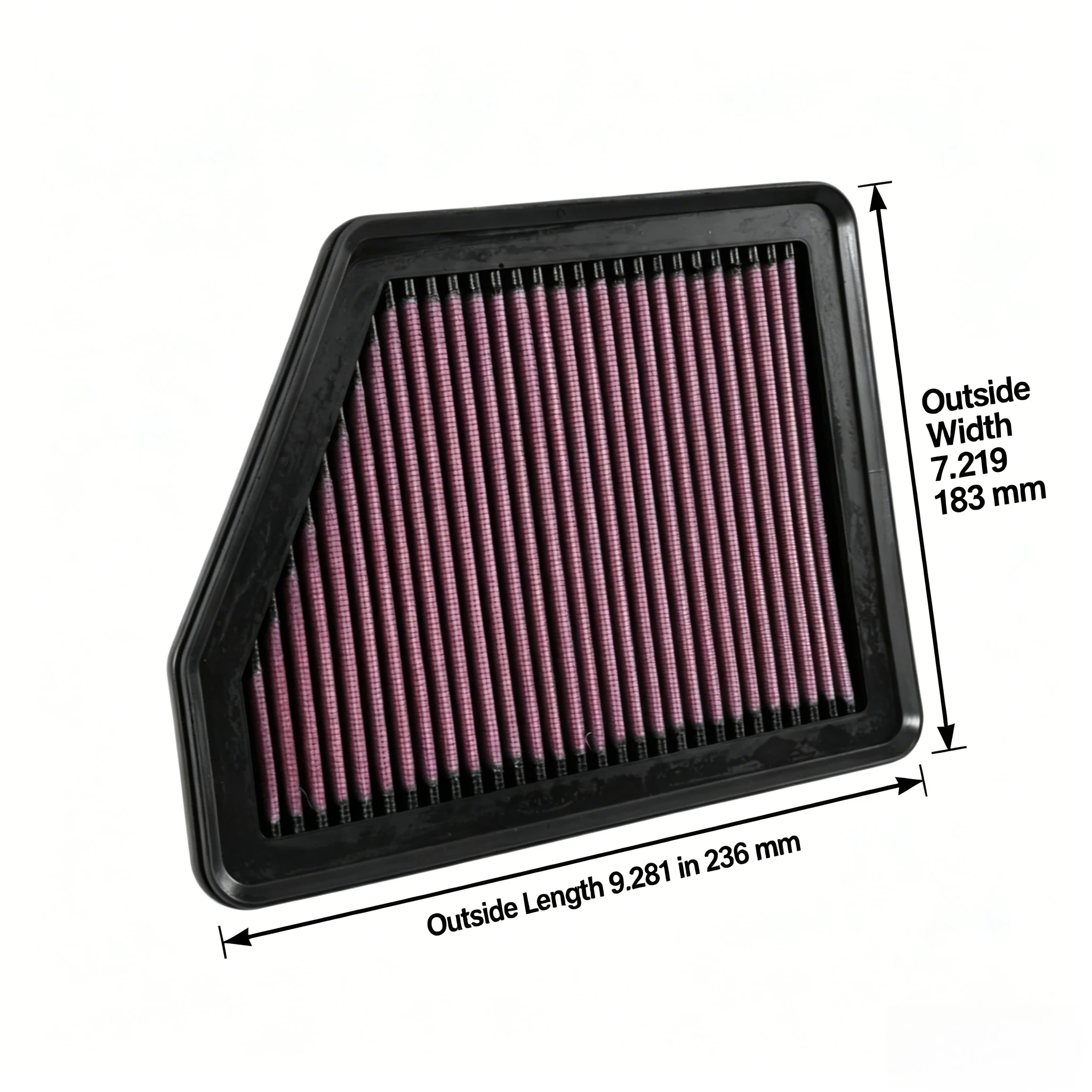 High Flow Sport Washable Performance Air Filter For Honda Civic HR-V DX X XI FB FC FL 1.5 1.6 1.8 2.0L 172205BAA00 33-5045 2012-