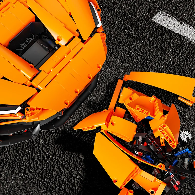    1:6 tamaño grande 5036 Uds. Bloques de construcción de automóviles deportivos clásicos técnicos Super coche de carreras modelo de ensamblaje juguetes de construcción niños Navidad