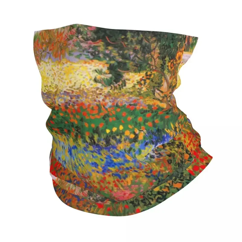 Flor Pintura Do Jardim Por Claude Van Gogh Lenço Rosto para Homens e Mulheres, Balaclava, Pescoço Gaiter, Proteção UV, Headwear, Tampa Do Tubo