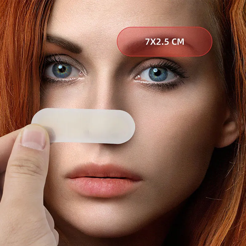 10 個の眉毛タトゥー転写ステッカー実際の操作スキンプリント眉毛ライン練習永久シリコーンタトゥートレーニングツール