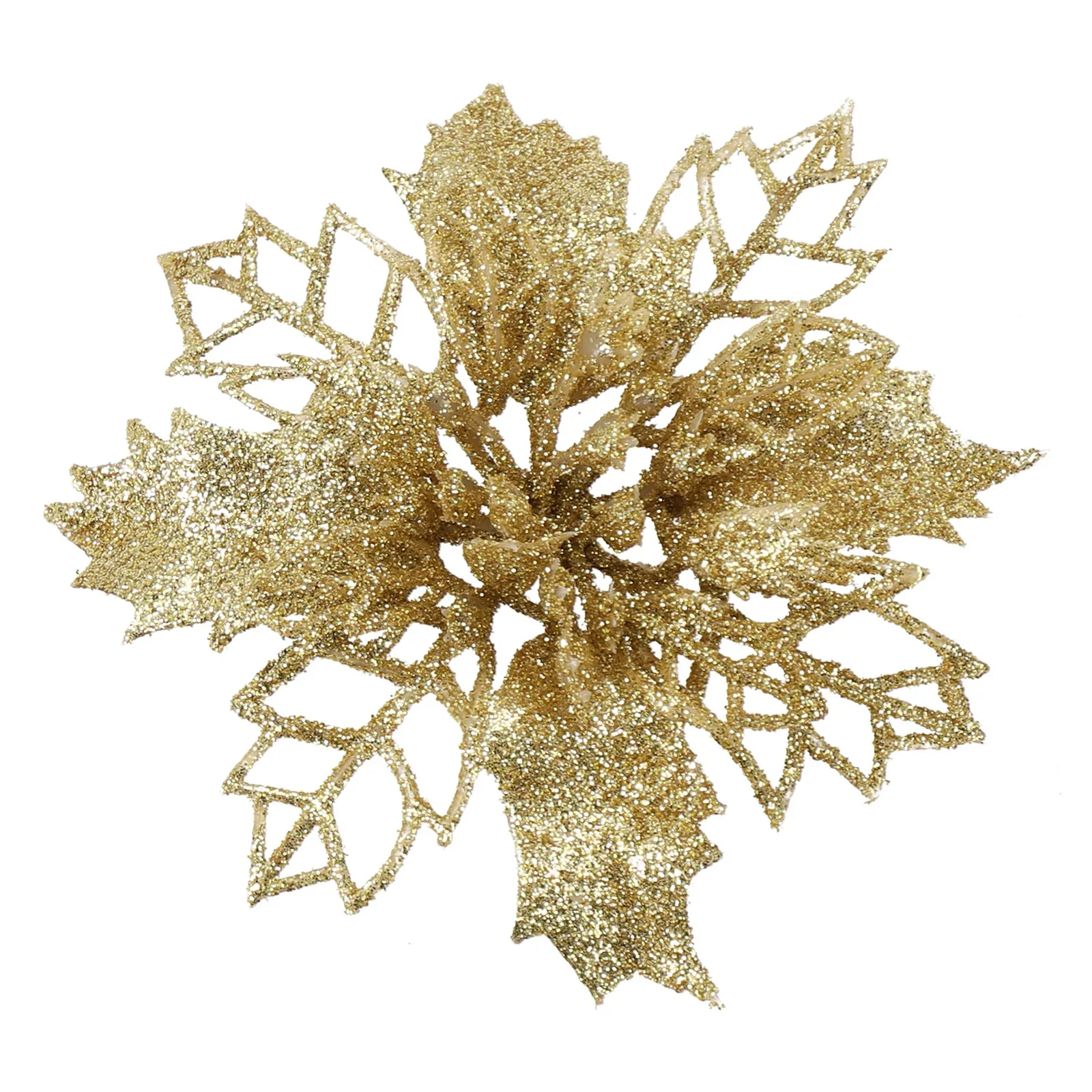 Elegant Hollow Flower Christmas Tree Pendant  9cm Diameter  Perfect Decoration for Creating a Magical Christmas Atmosphere