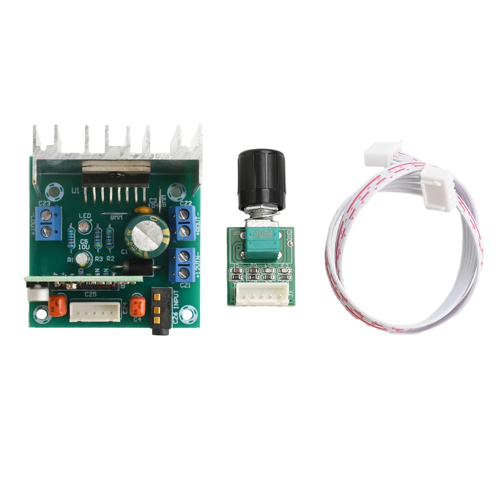 AC/DC 7-12V Modul Amplifier Bluetooth 2.0 Saluran 15Wx2 Modul Amplifier Audio Chip TDA7297 Stereo Hi-Fi