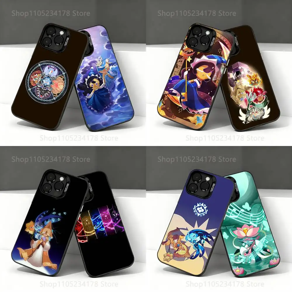 

Cookie Run Kingdom Phone Case For iPhone 17,16,15,14,13,12,11,Pro,Max,Plus,E,Air,Mini Black IMD Cover