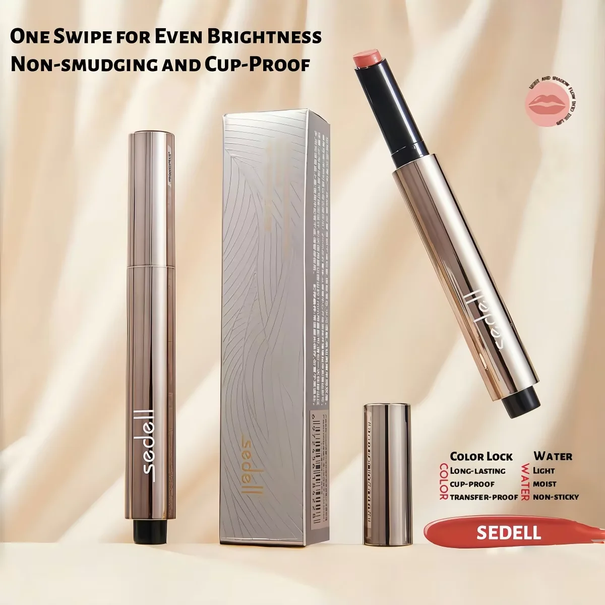 Balsamo per labbra velato naturale Rossetto idratante Impermeabile a lunga durata Antiaderente Nebbia morbida Opaco Liscio Miglioramento