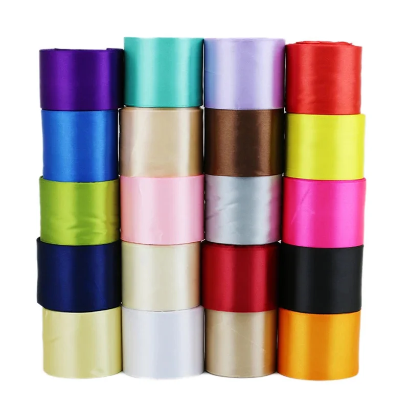 

(25yards/roll) 3" (75mm) single face Satin Ribbon Webbing Decoration Gift Christmas Ribbons Wholesale