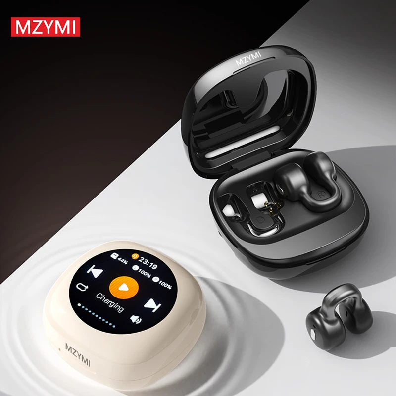 MZYMI Bluetooth5.4 Earphones CT11 ANC Wireless Touch Screen Control Active Noise Reduction In Ear Headphones Sport Headset