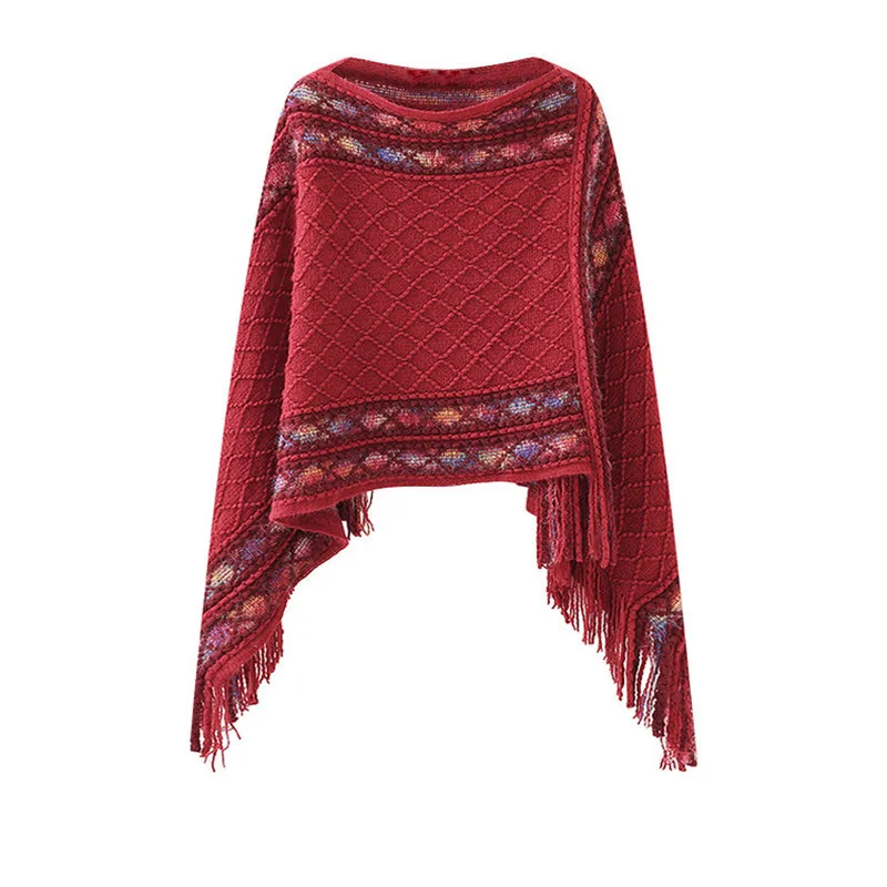 جديد خمر العرقية طويلة مقنعين شال المرأة ملابس خارجية السفر معطف الزخرفية الربيع الصيف الخريف موضة OL نمط