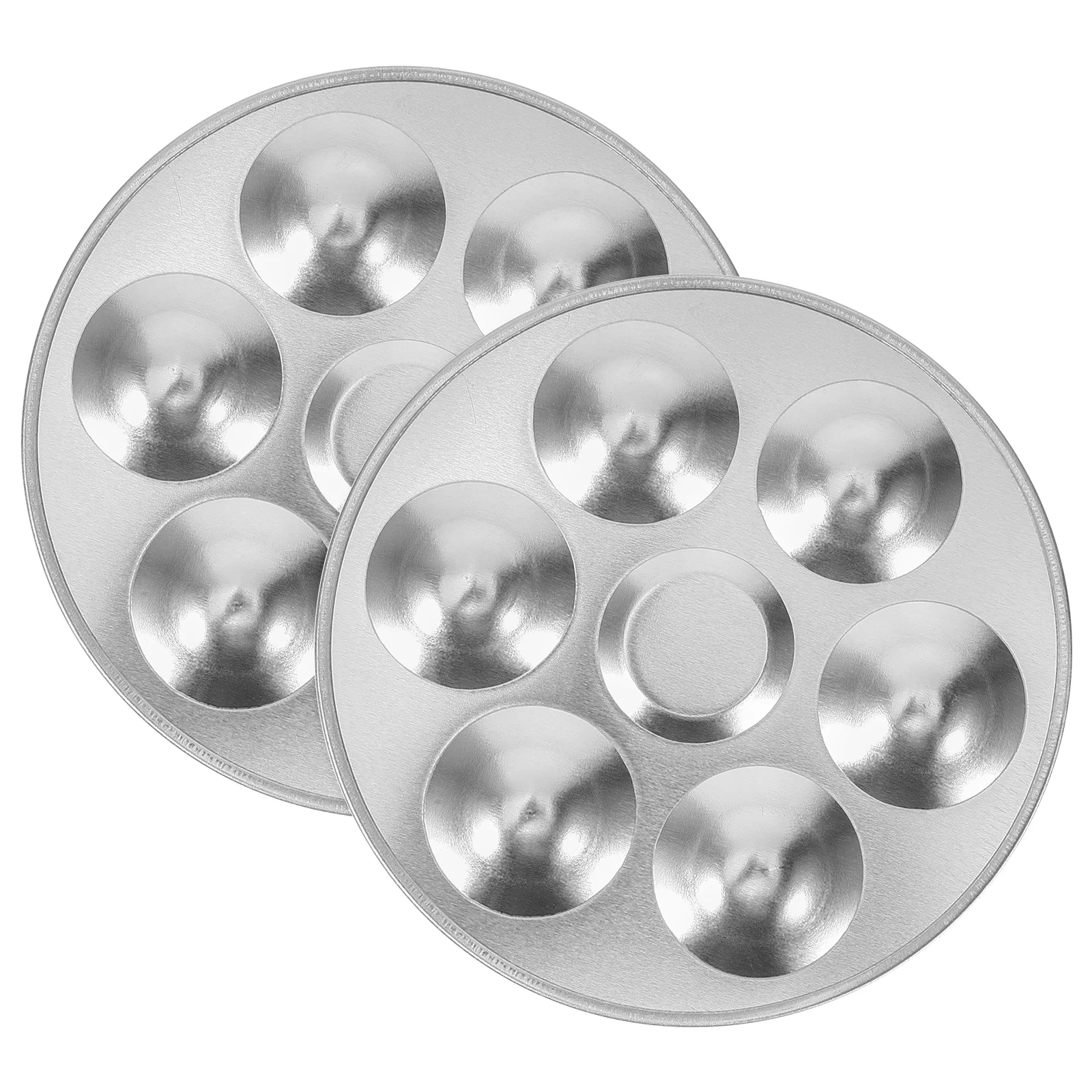 

2 Pcs Paint Drawing Tray Painting Liner Oil Palette Watercolor Palettes Metal